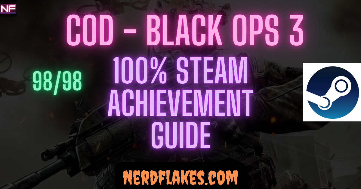Call of Duty Black Ops 3 achievement guide cover showing a specialist soldier and Zombies mode Keeper enemy