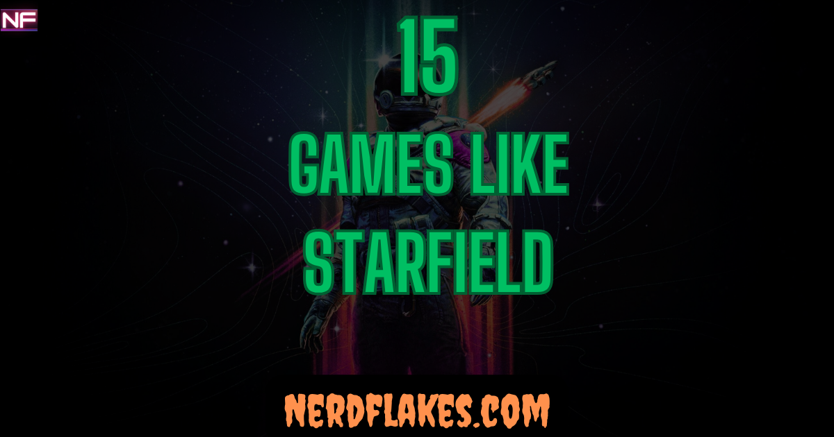 Astronaut exploring an alien landscape with a spaceship in the background, representing games like Starfield
