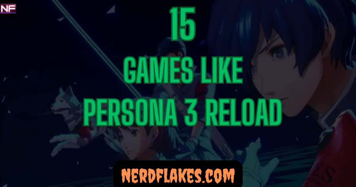 Group of students standing together at night with a mysterious tower in the background, representing games like Persona 3 Reload
