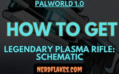 Palworld character holding the Legendary Plasma Rifle, the endgame energy weapon in Palworld 1.0