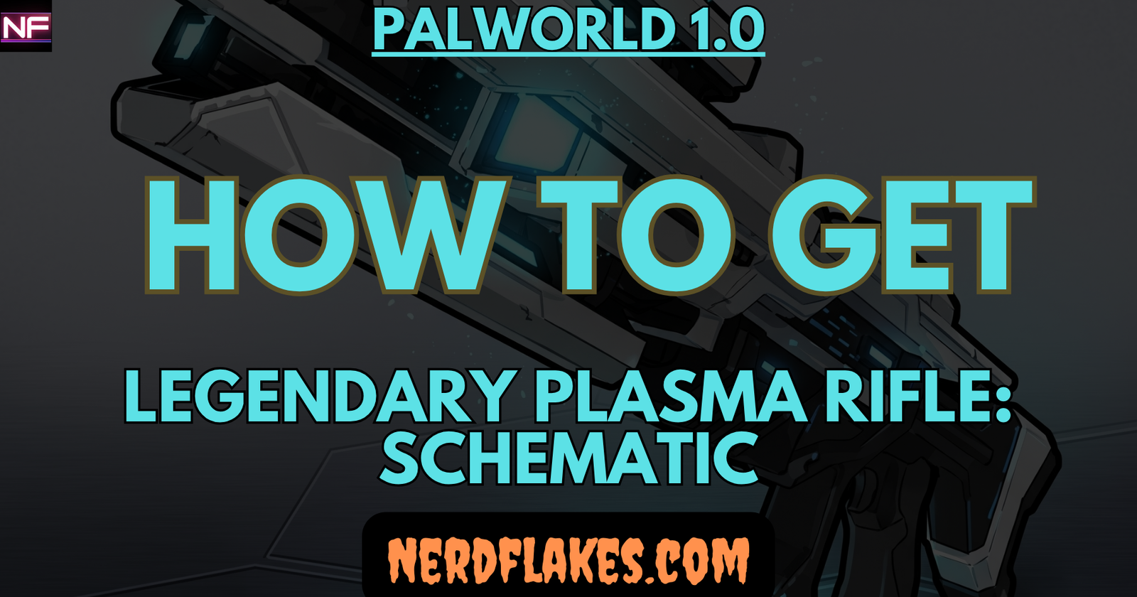 Palworld character holding the Legendary Plasma Rifle, the endgame energy weapon in Palworld 1.0