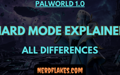 Palworld world settings screen showing the Hard Mode difficulty option