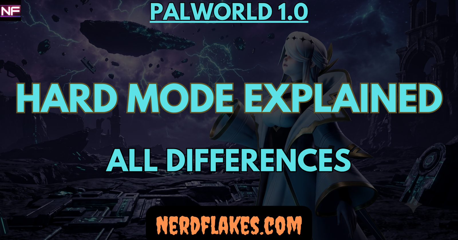 Palworld world settings screen showing the Hard Mode difficulty option