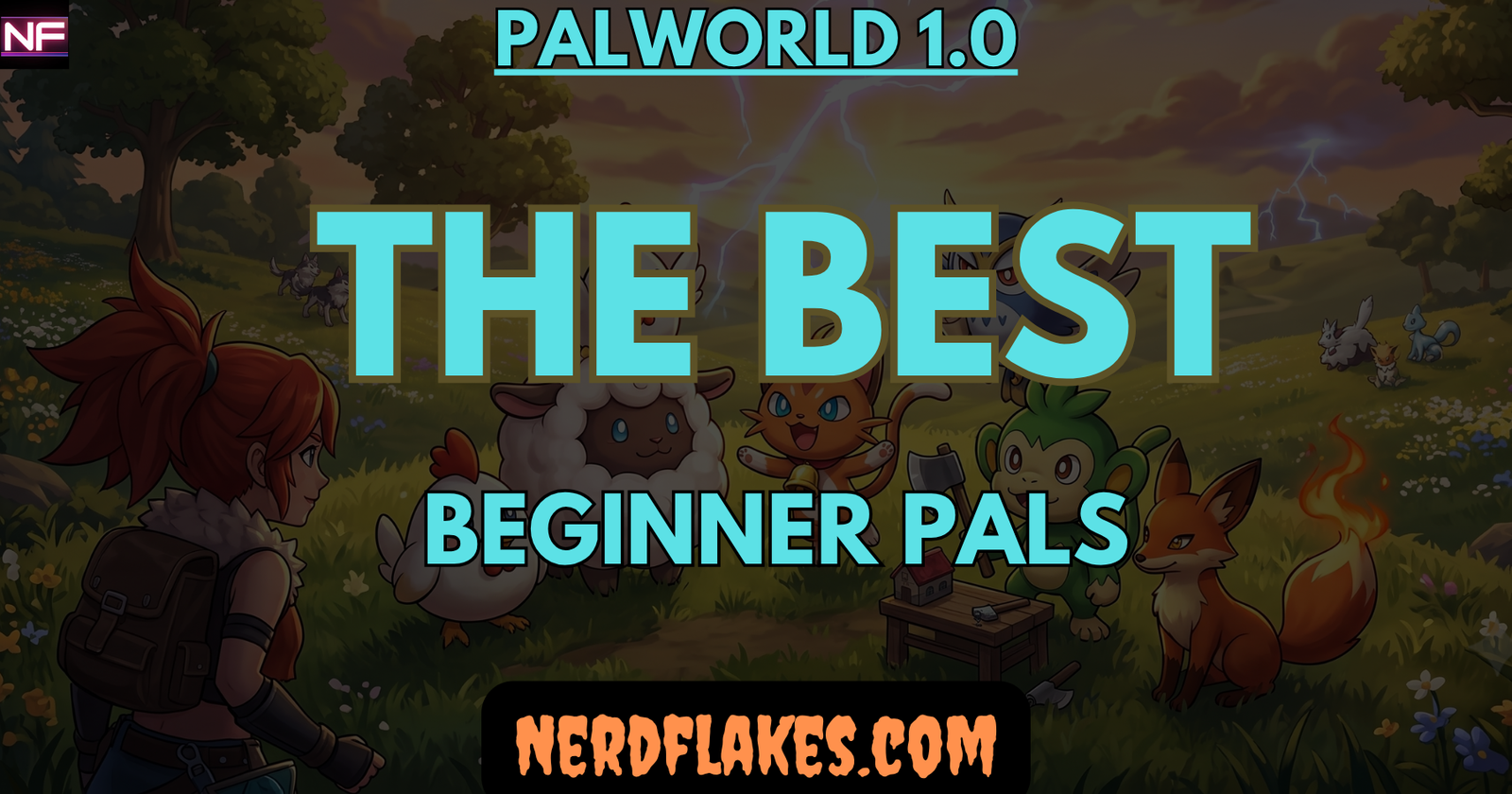 A lineup of the best beginner Pals to catch early in Palworld 1.0 A lineup of the best beginner Pals to catch early in Palworld 1.0