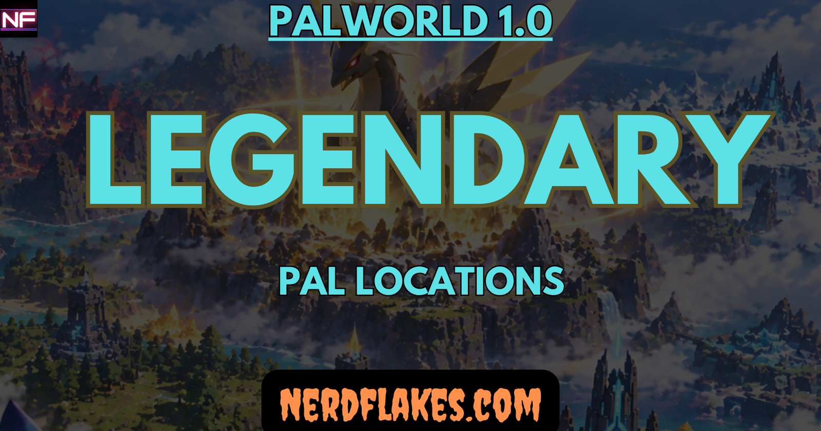 A legendary Pal alpha boss glowing on the map in Palworld 1.0 A legendary Pal alpha boss glowing on the map in Palworld 1.0